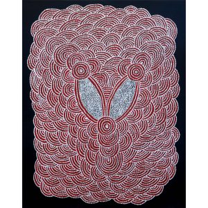 Debra McDonald Nungala #1162 "Two Women Dreaming" 98cm x 82cm