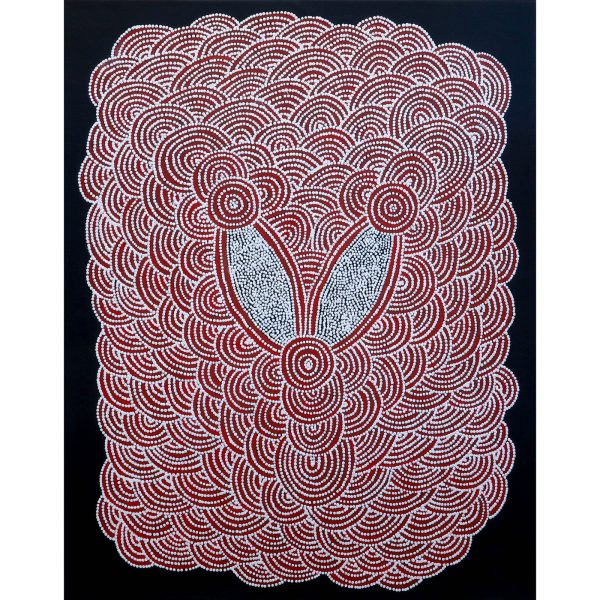 Debra McDonald Nungala #1162 "Two Women Dreaming" 98cm x 82cm