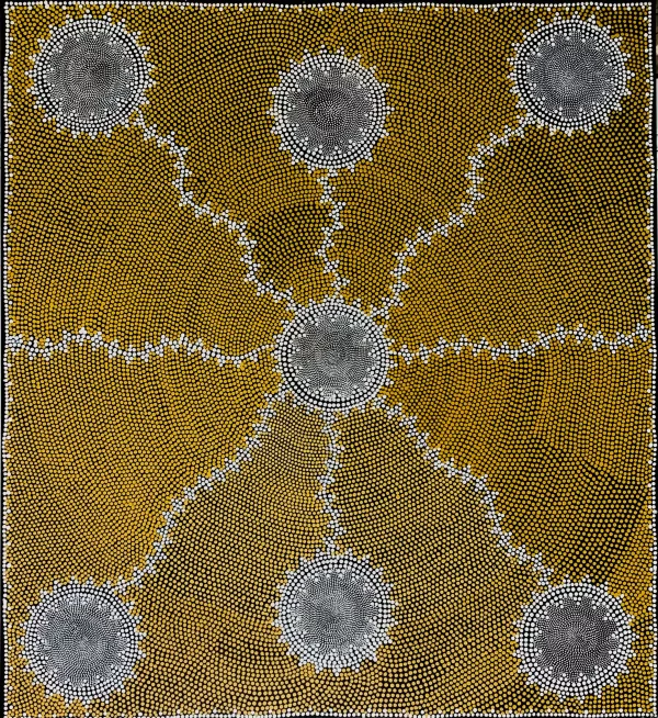 Mary Ross - Bush Damper Dreaming 114cm x 105cm